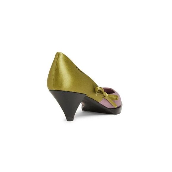 PRADA Raso 50MM Colorblock Kitten Pumps Size EU37.5/US7.5 $1450 - Picture 3 of 14